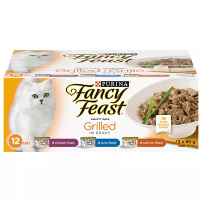 Product Fancy Feast Wet Cat Food Grilled in Gravy Variety Pack - Poultry & Fish