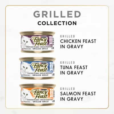 Product Fancy Feast Wet Cat Food Grilled in Gravy Variety Pack - Poultry & Fish