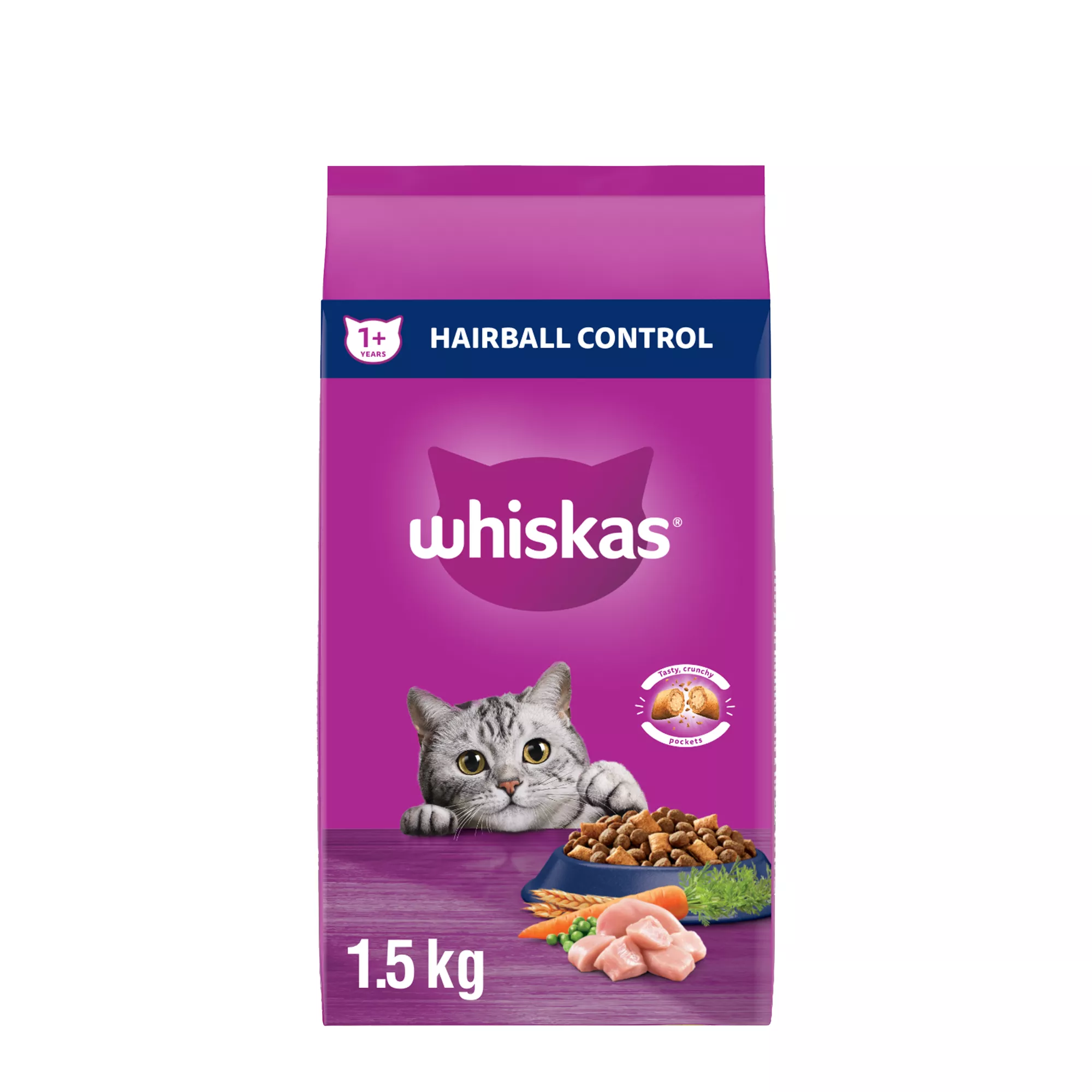 WHISKAS® Hairball Control Cat Food