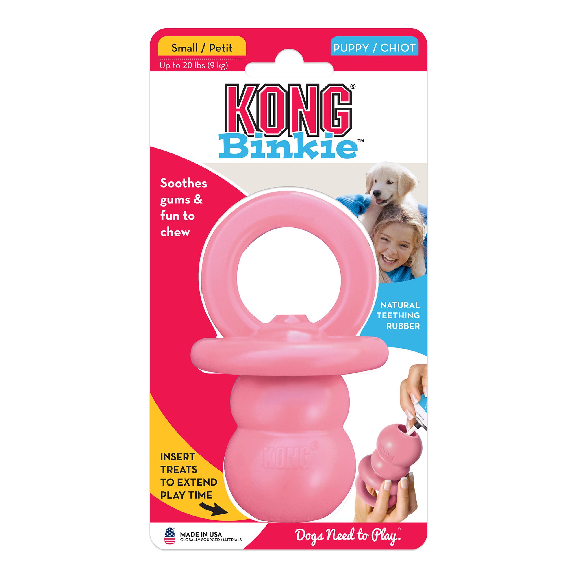 pink kong dog toy