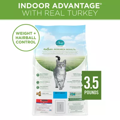 Product Purina ONE® +Plus Indoor Advantage Adult Cat Dry Food - Turkey, Natural, High-Protein
