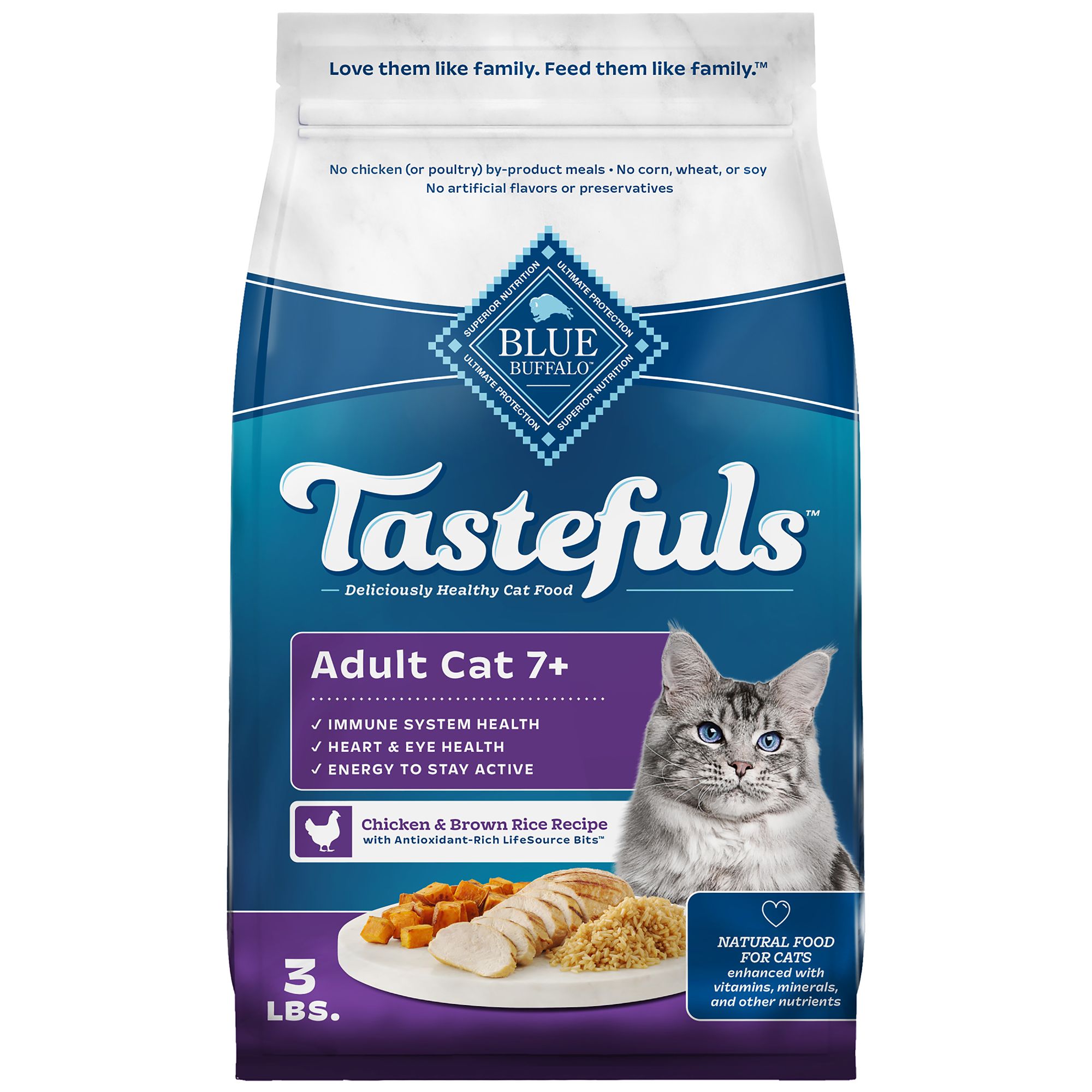 Brown Rice Mature Senior Cat Food 