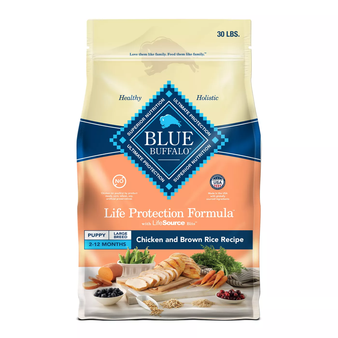 Product Blue Buffalo® Life Protection Formula™ Large Breed Puppy Dry Dog Food - Natural, Chicken