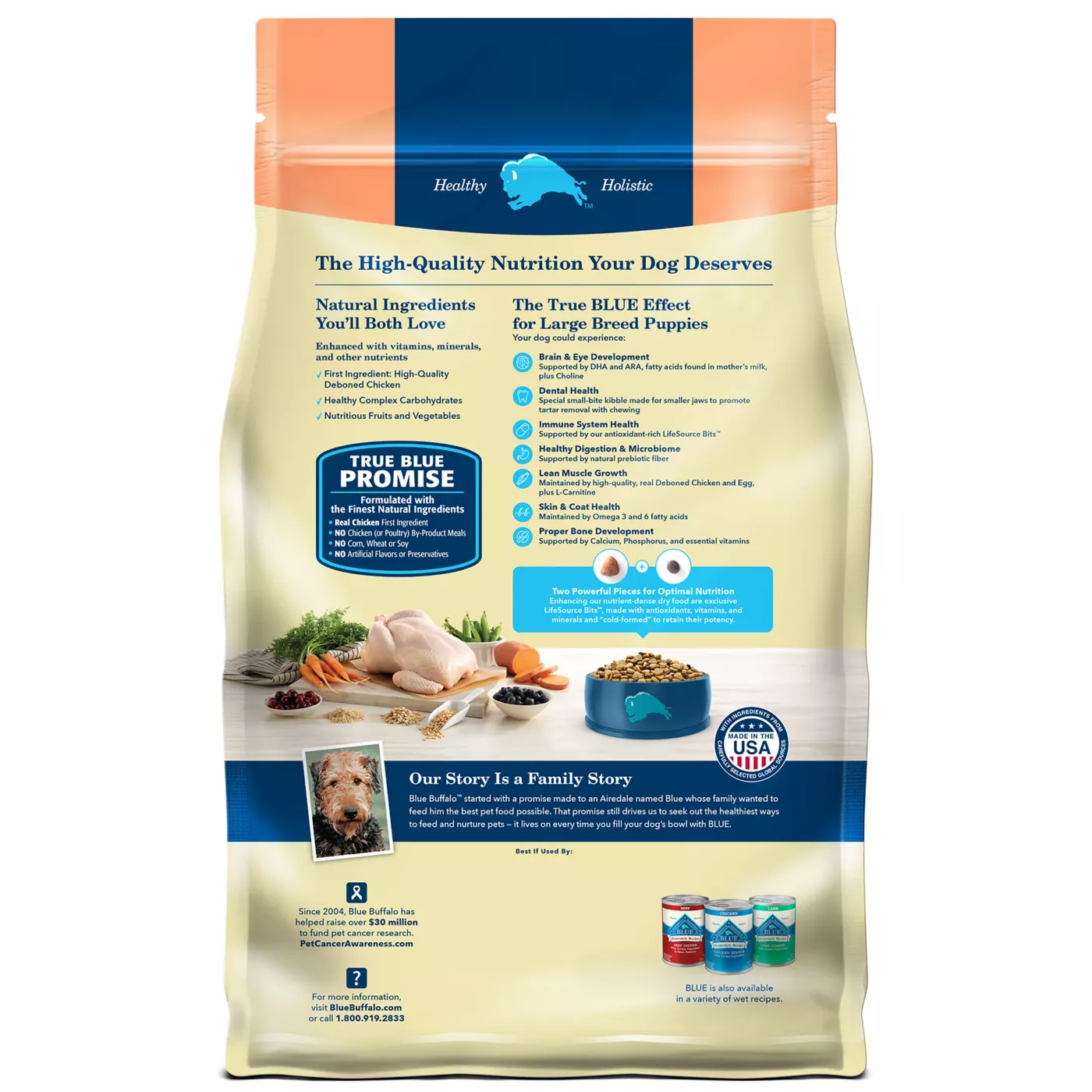 Blue buffalo large breed retailers puppy food reviews