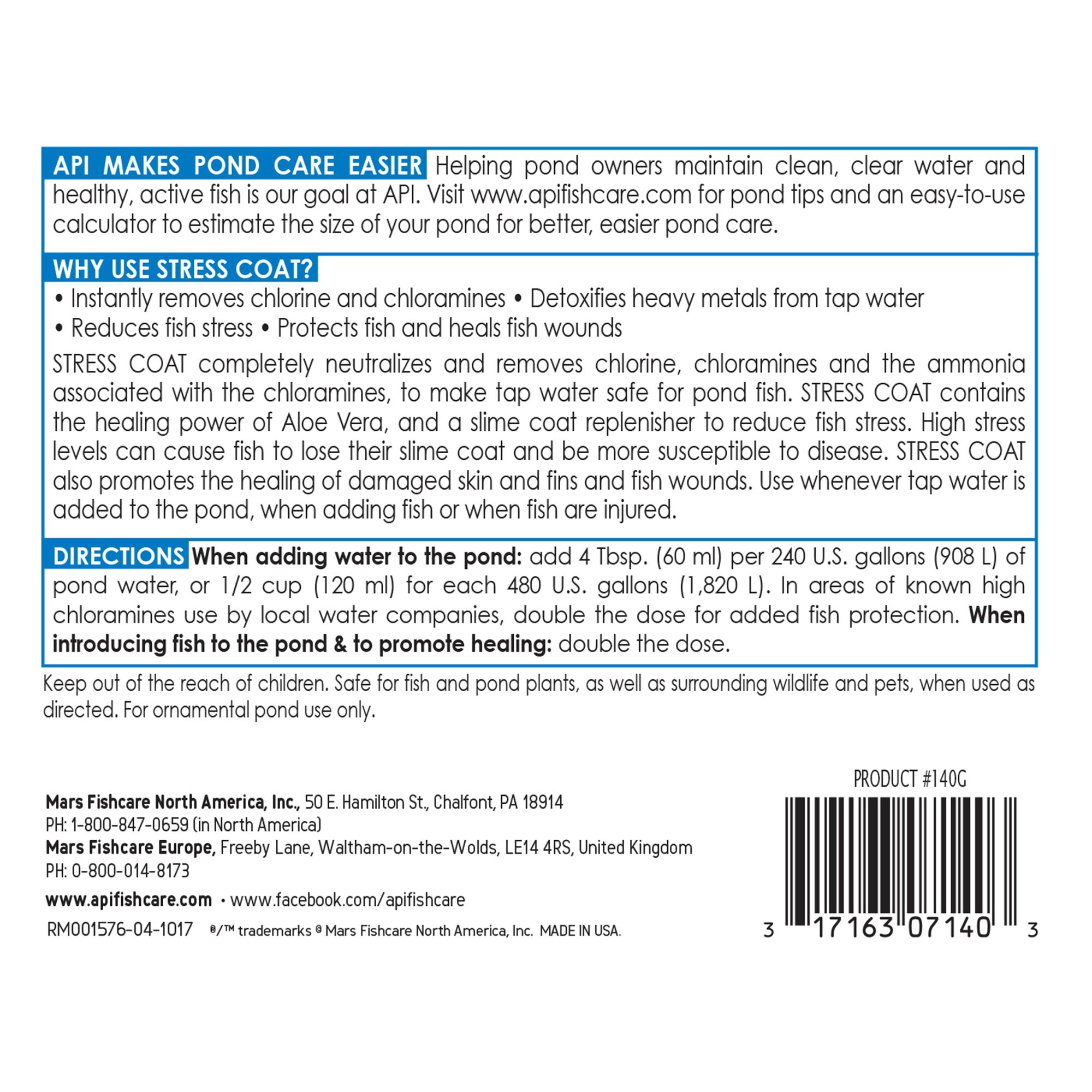API® Pond Stress Coat - 32 oz for Pond Water Care - thumbnail 2