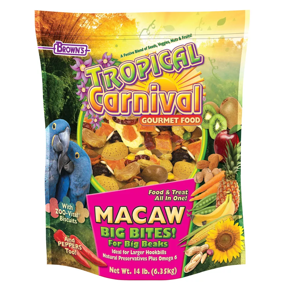 Brown's® Tropical Carnival® Gourmet Big Bites Macaw Food