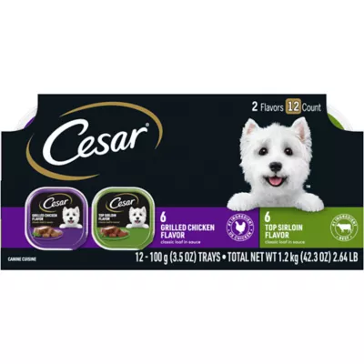 Product Cesar® Classics Adult Wet Dog Food - Loaf, 12 Count, Variety Pack