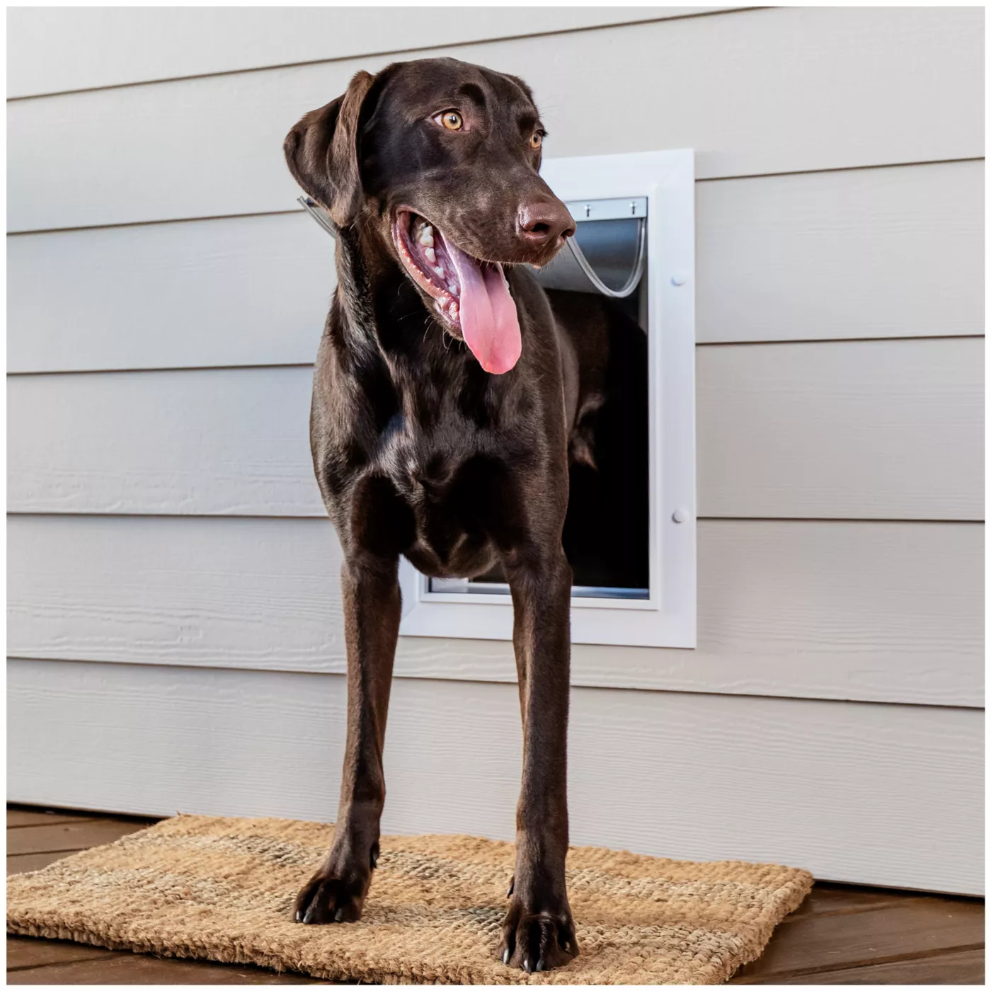 Exterior door with large dog door hotsell