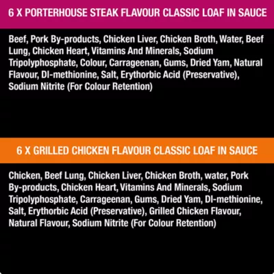 Product Cesar Classic Loaf In Sauce Adult Wet Dog Food Grilled Chicken & Steak Variety Pack, 12ct