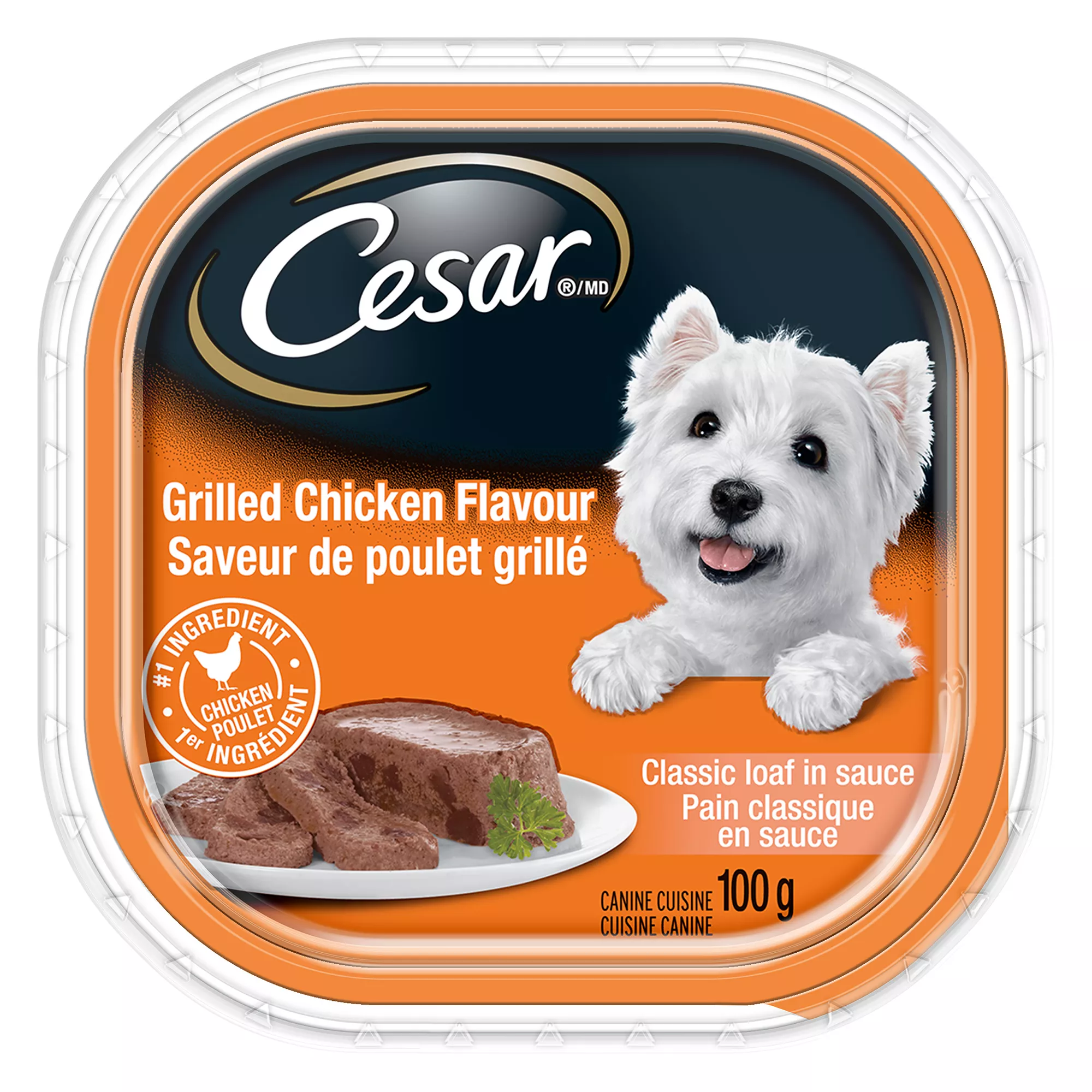 Cesar Entrées Classic Loaf in Sauce Adult Dog Wet Food - Grilled Chicken