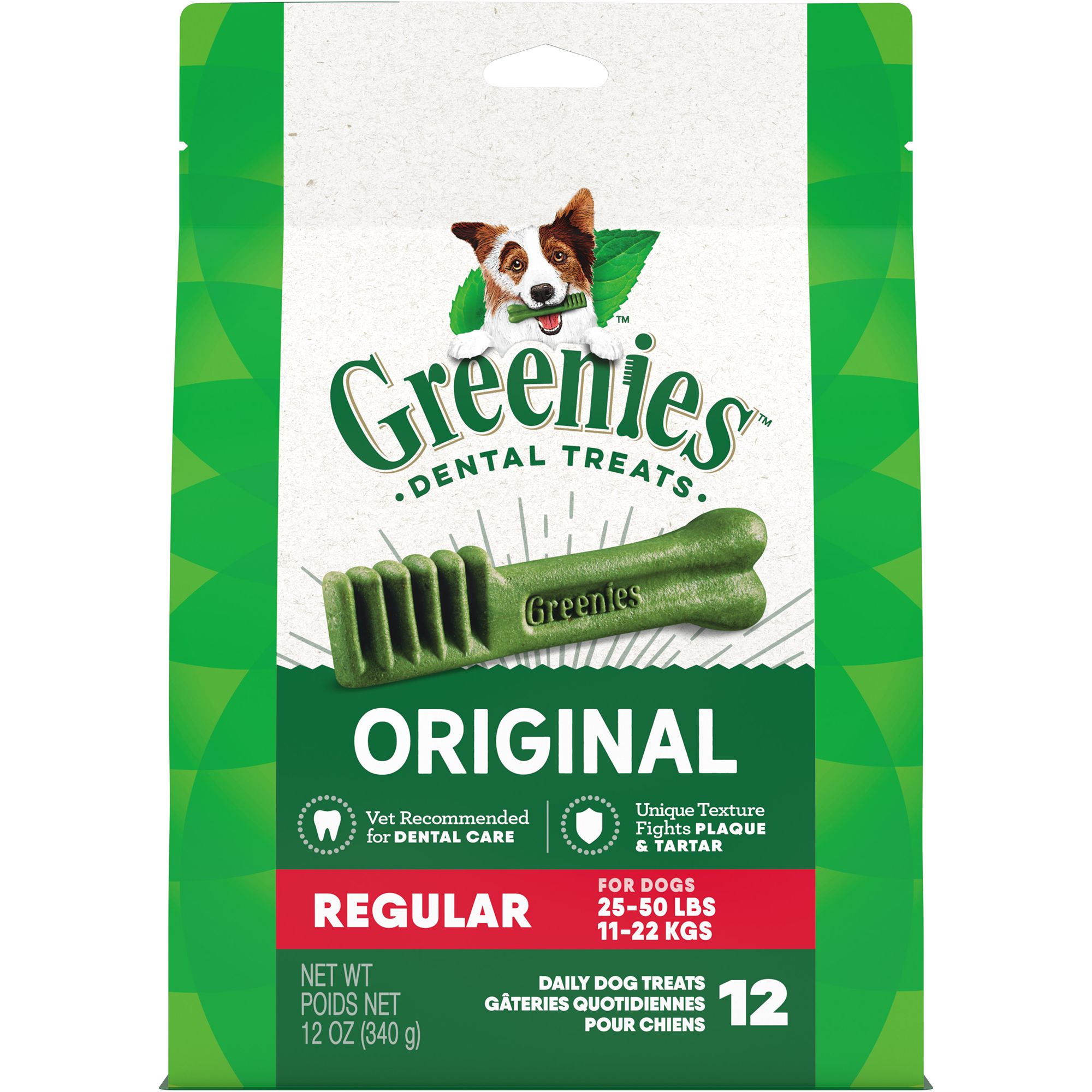 Greenies Dental Dog Treats 12 oz Regular