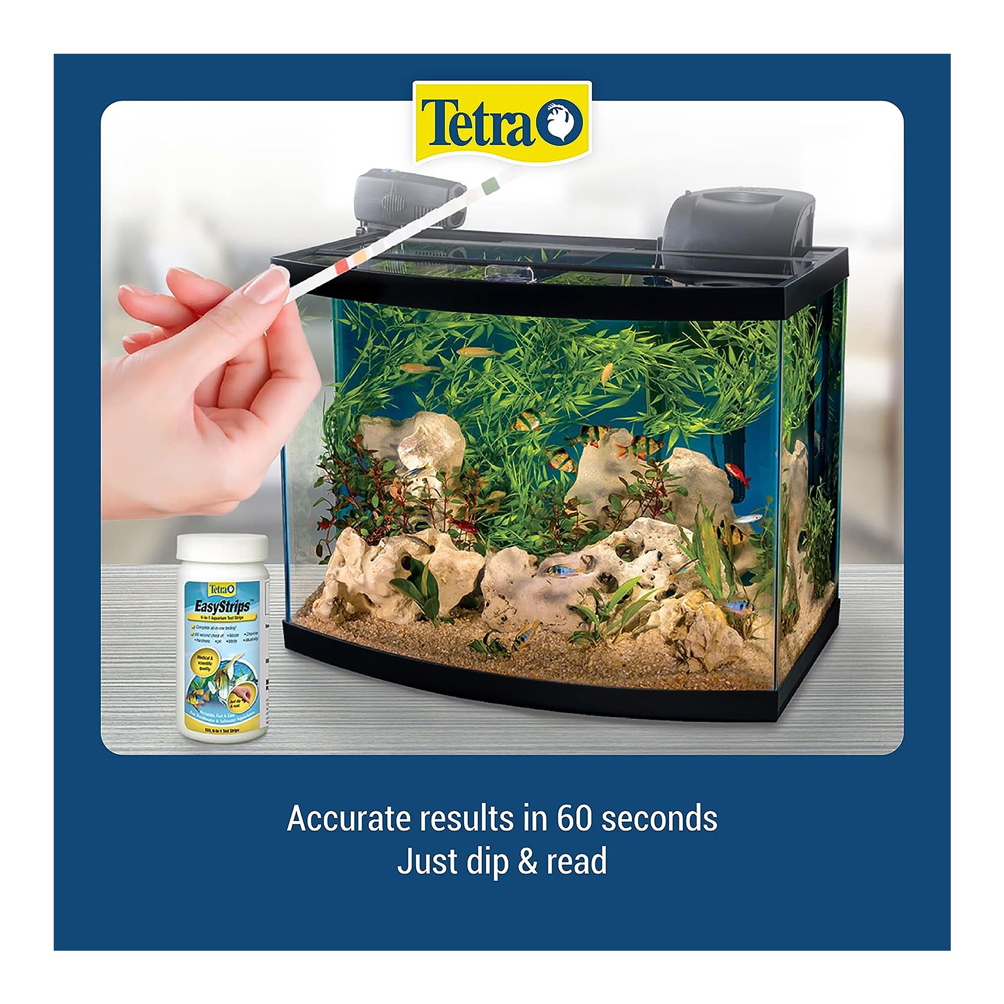 Tetra® Quick Dip Aquarium Water Test Kit for Aquarium Water Testing - thumbnail 4