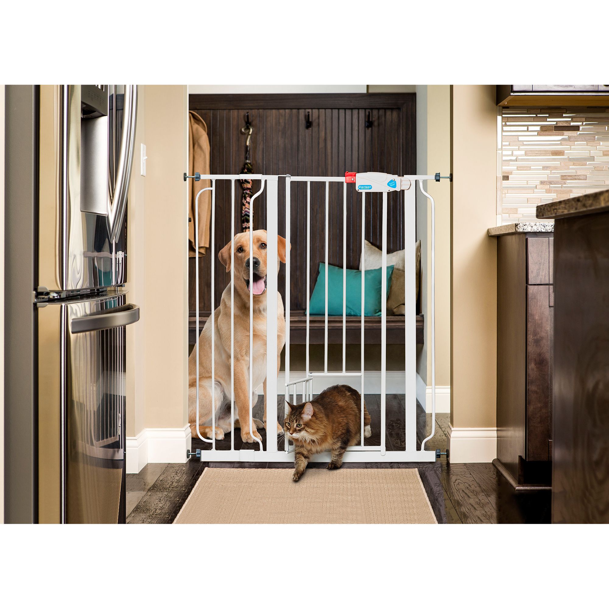 walk thru gate with pet door