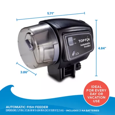 Top Fin® Fin Automatic Fish Feeder - Automatic Fish Food Feeder - Image 2