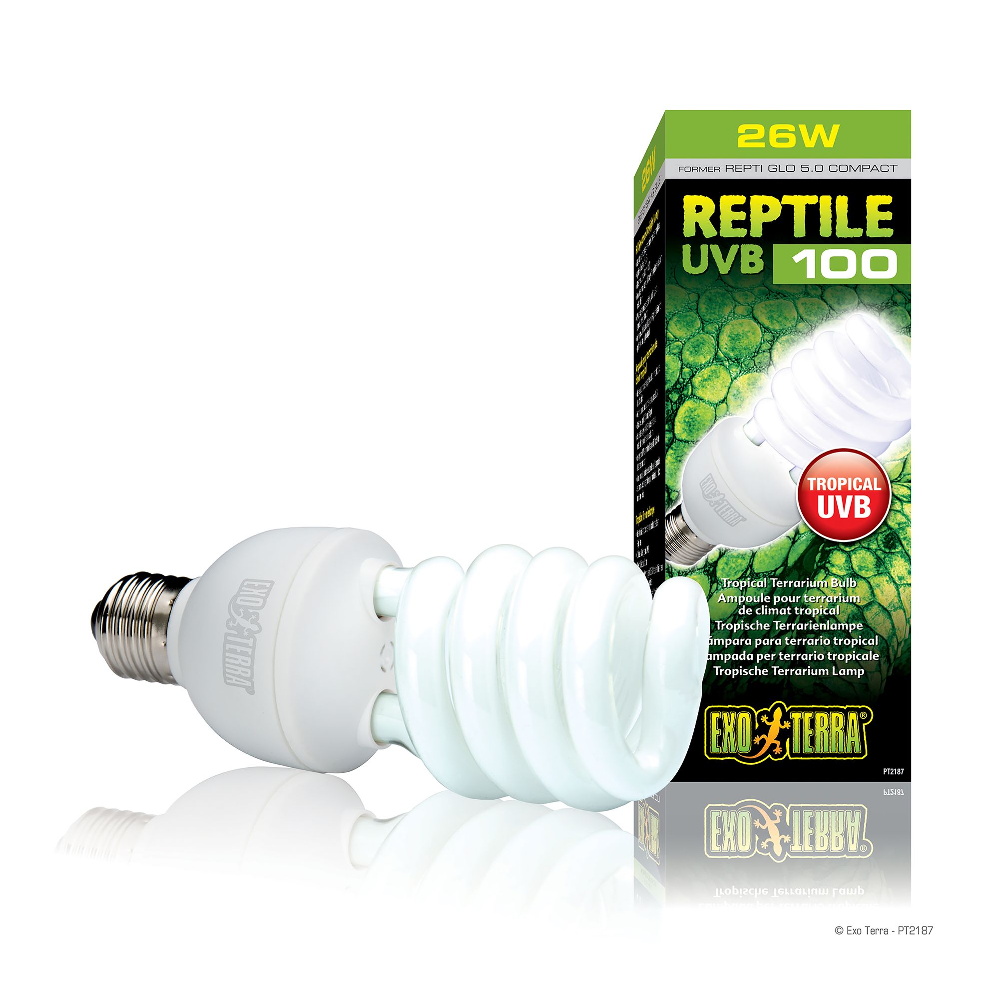 Manoeuvreren Nieuwsgierigheid boiler Exo Terra® Repti Glo Tropical Terrarium Lamp - UVB 100 | reptile Bulbs &  Lamps | PetSmart