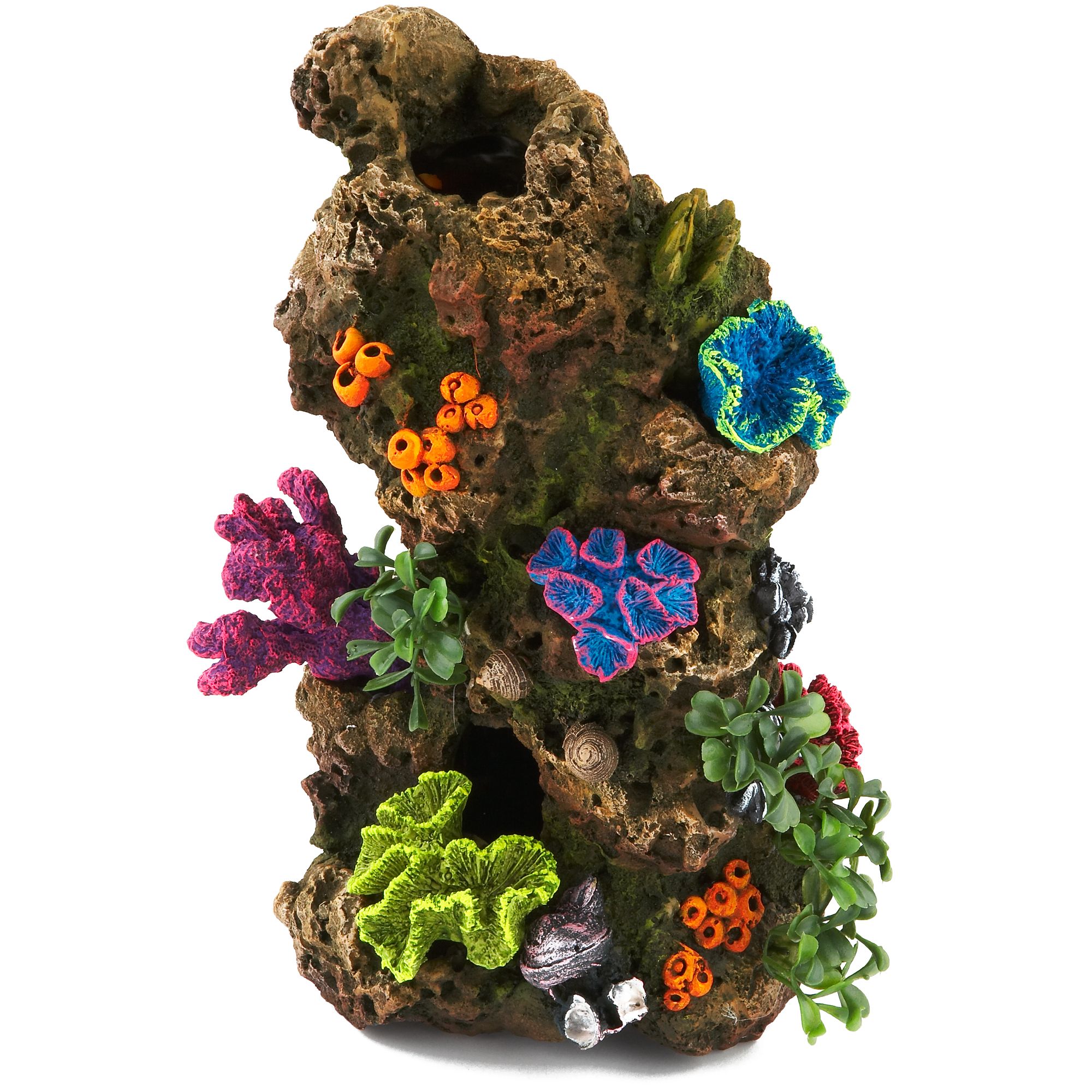 Top Fin® Coral & Plant Rocky Aquarium Ornament fish