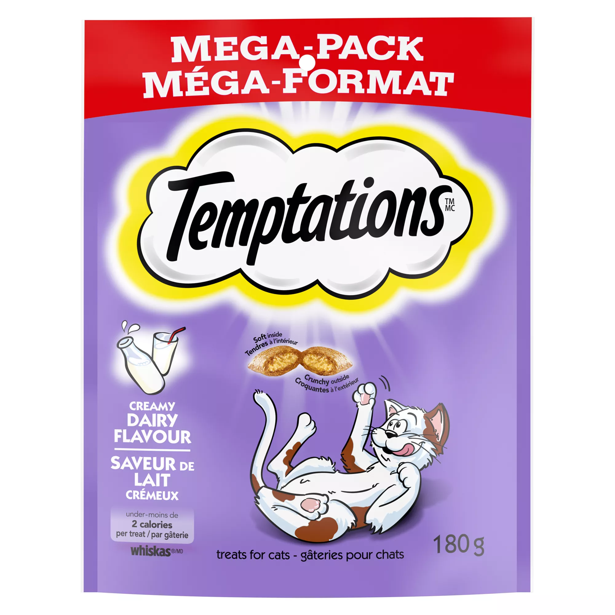 Temptations&trade; Adult Cat Treats - Creamy Dairy Flavour