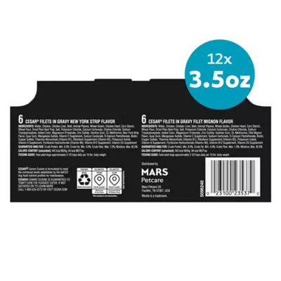 Cesar® Classics Adult Wet Dog Food - Filets in Gravy , 12 Count, Variety Pack - Image 9