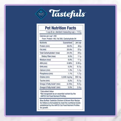 Blue Buffalo Tastefuls Kitten Dry Food - Natural, Chicken & Brown Rice - Image 8