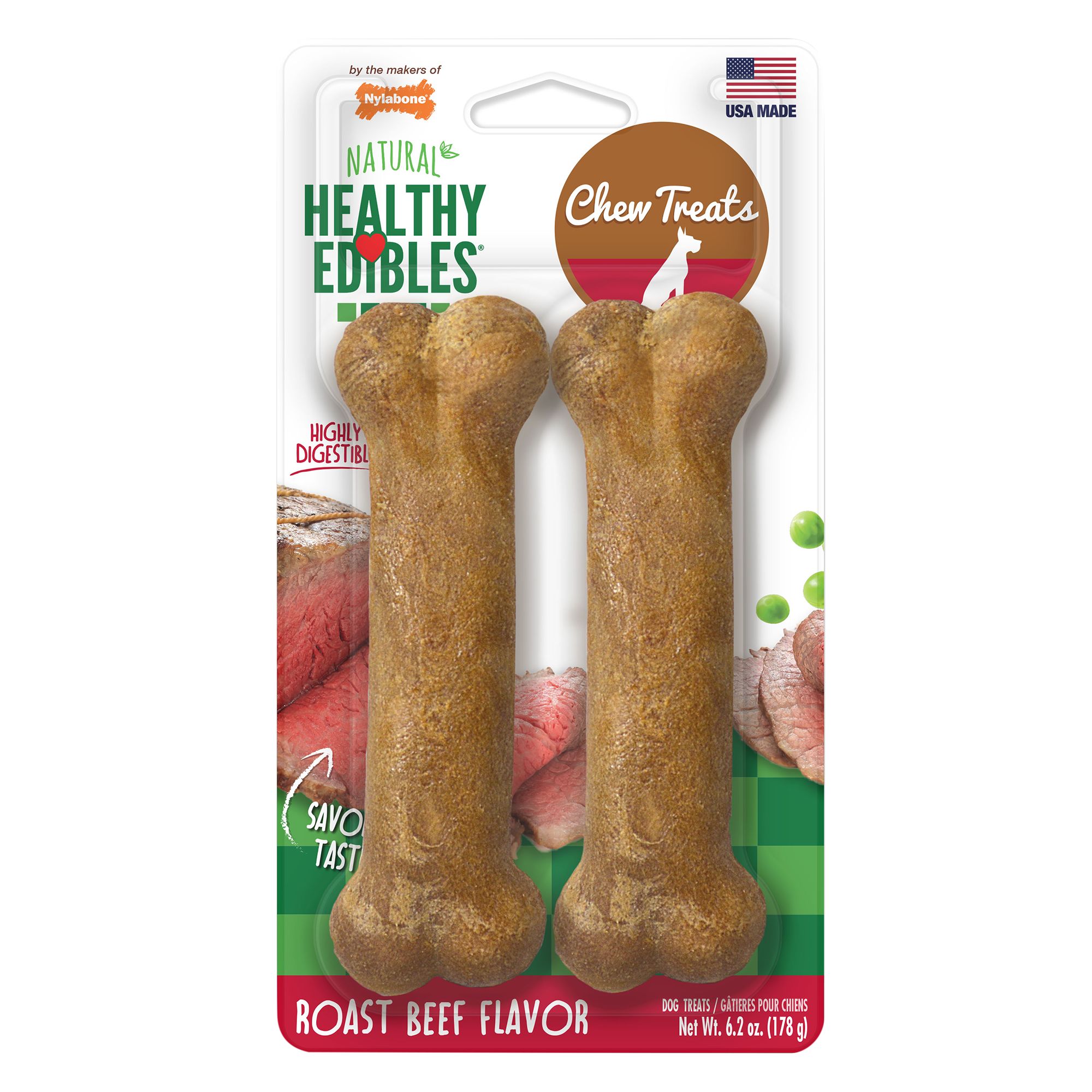 Nylabone Healthy Edibles Dog Treats 2 Pack