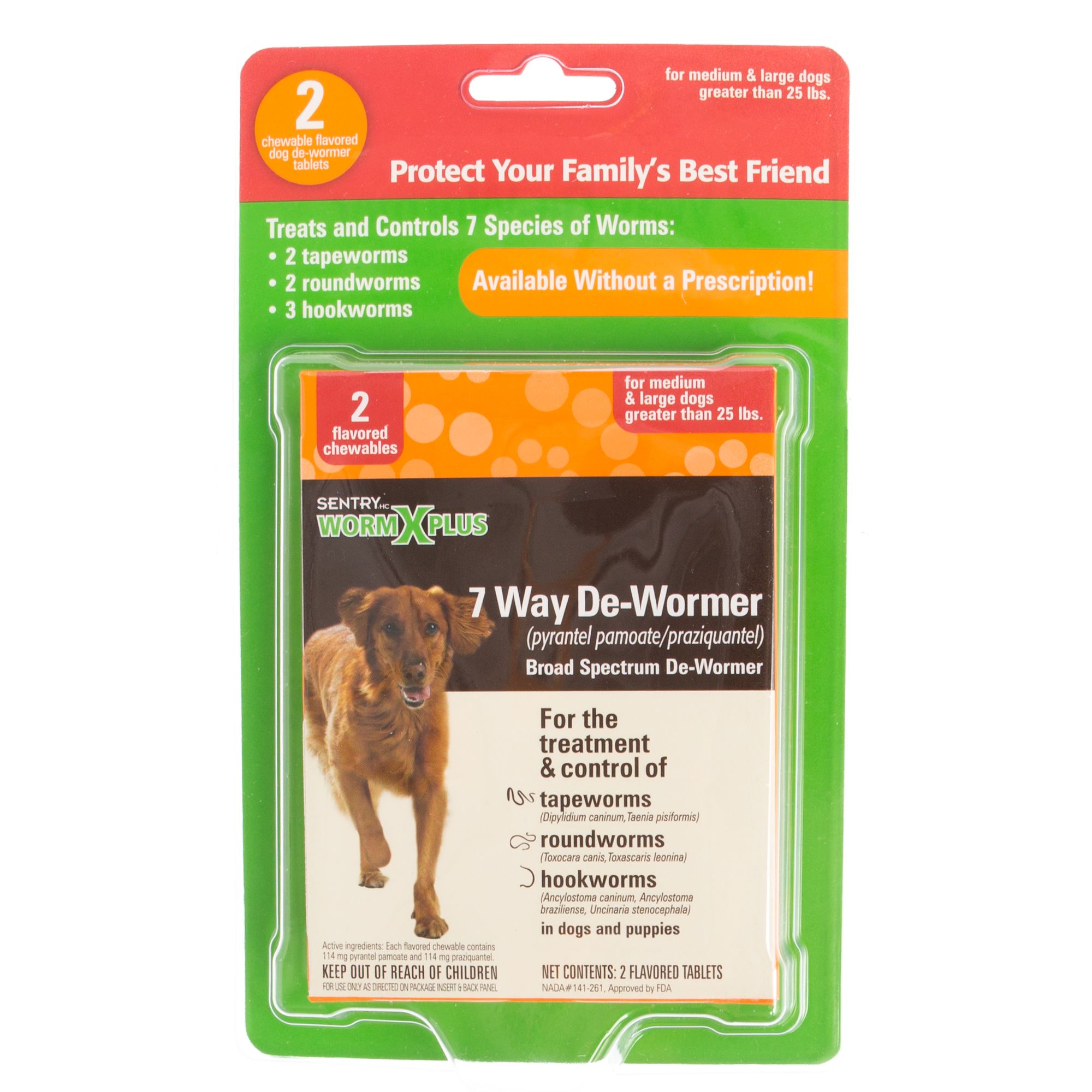 SENTRY® WORM X PLUS® 7 Way Broad 