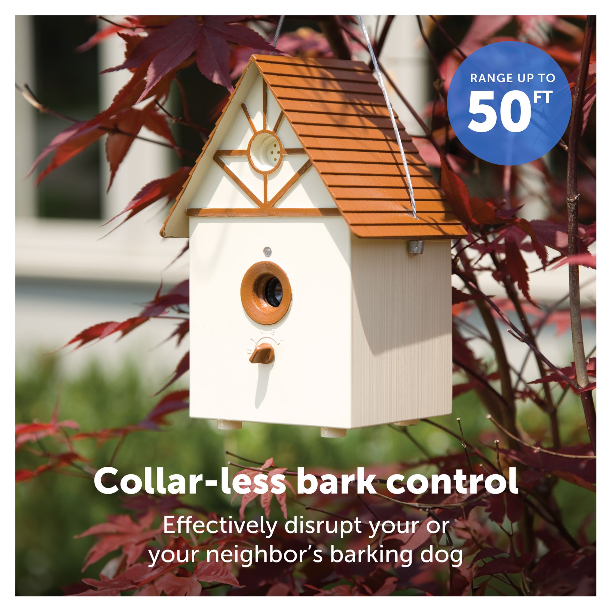 dog barking birdhouse