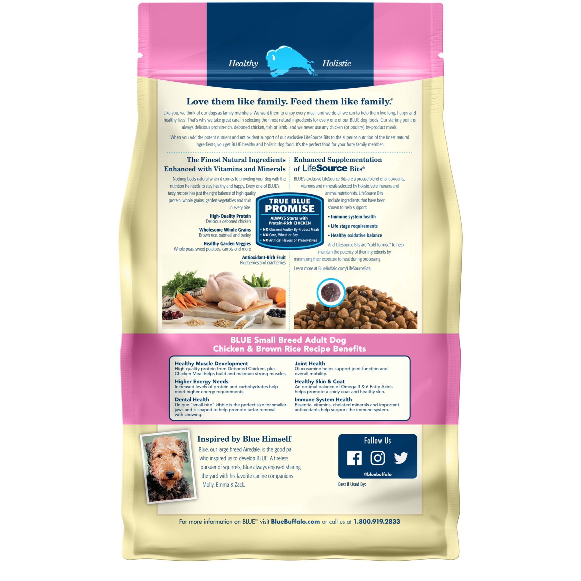 blue buffalo small breed adult dog food