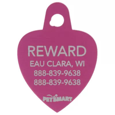 TagWorks Sport Collection Heart Personalized Pet ID Tag