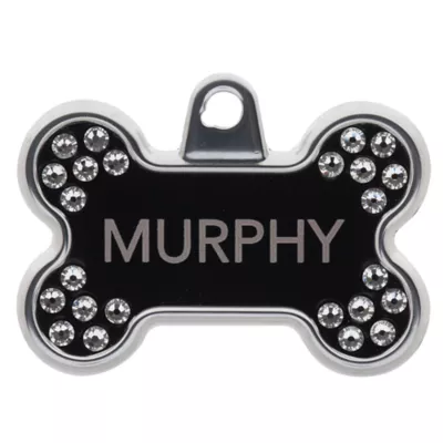 Product TagWorks® Blingz Collection Bone Personalized Pet ID Tag