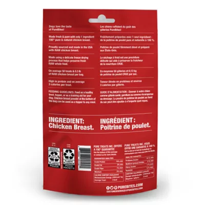 Product PureBites® Freeze Dried Dog Treat - Chicken