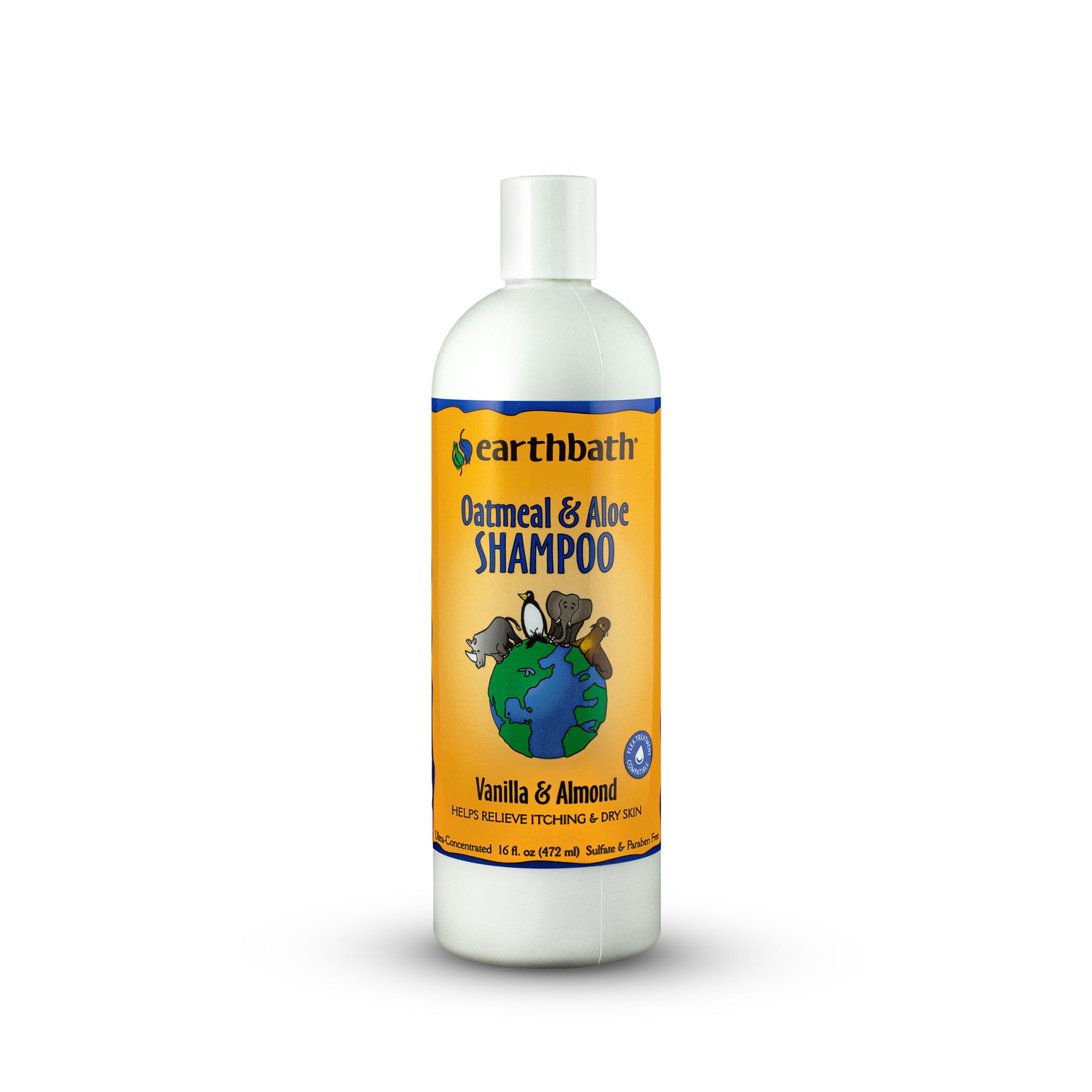 earthbath Oatmeal Aloe Pet Shampoo Vanilla Almond