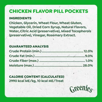 Greenies Pill Pockets Natural Adult Dog Treats Tablet Size Chicken Flavour - Image 9
