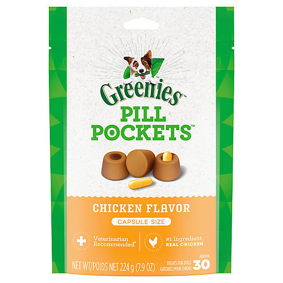 GREENIES® Pill Pockets® Dog Treats for Capsules Chicken dog