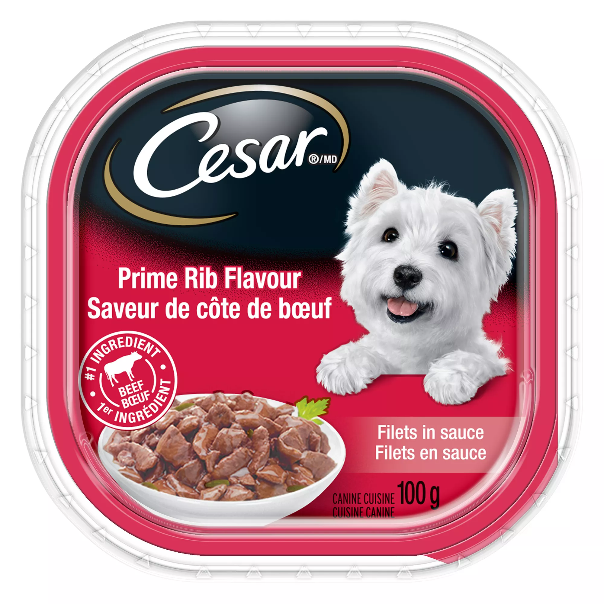 Cesar® Slices Adult Dog Food - Prime Rib