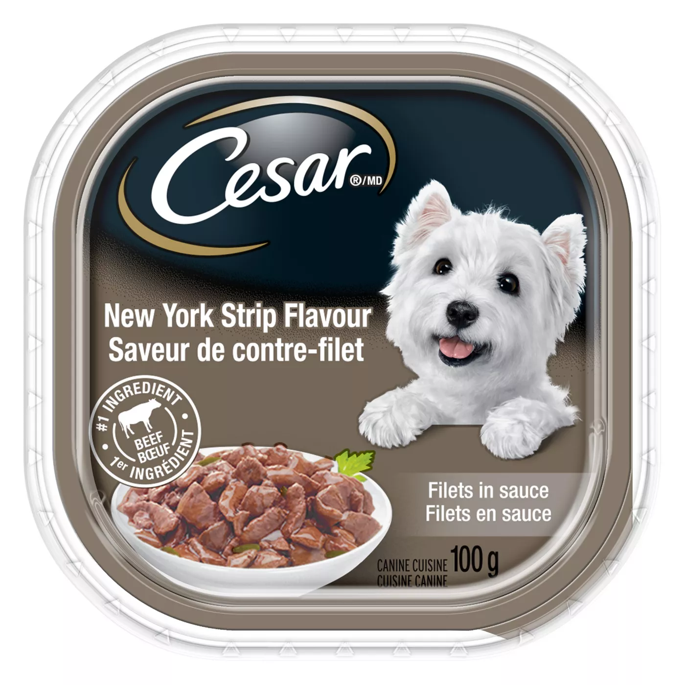 Product Cesar® Slices Adult Dog Food - New York Strip