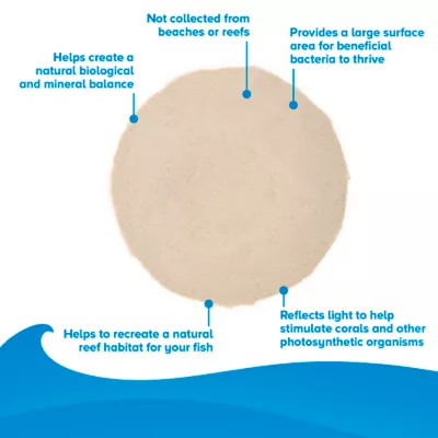 Top Fin® Aragonite Aragamax Oolite Aquarium Sand & Fish Tank Substrate - 30 lb - Image 4