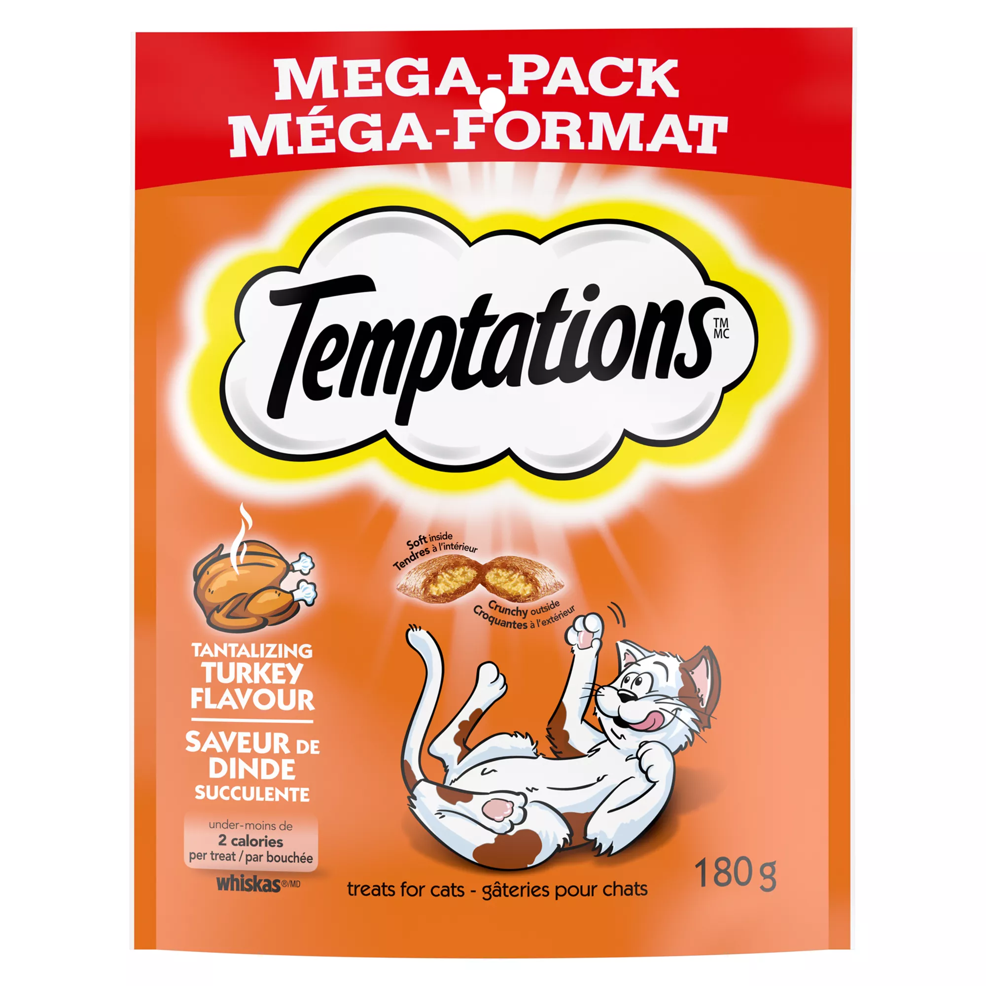 Temptations Adult Cat Treats - Tantalizing Turkey Flavour