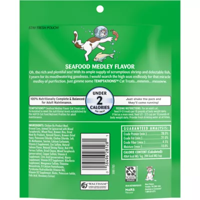 Product Temptations™ Adult Cat Treats - Seafood Medley Flavour