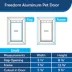 PetSafe® Freedom Aluminum Pet Door for Dogs and Cats - White - Tinted Vinyl Flap image thumbnail 6