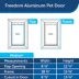 PetSafe® Freedom Aluminum Pet Door for Dogs and Cats - White - Tinted Vinyl Flap image thumbnail 6