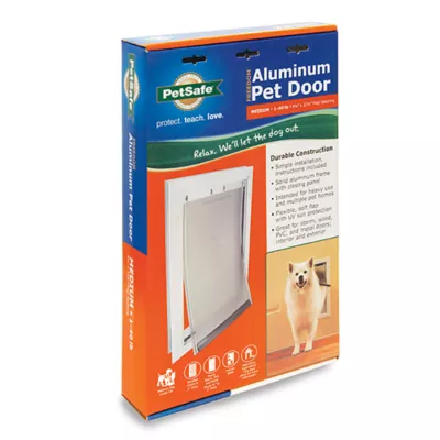Product PetSafe® Freedom Aluminum Pet Door for Dogs and Cats - White - Tinted Vinyl Flap