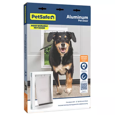 Product PetSafe® Freedom Aluminum Pet Door for Dogs and Cats - White - Tinted Vinyl Flap