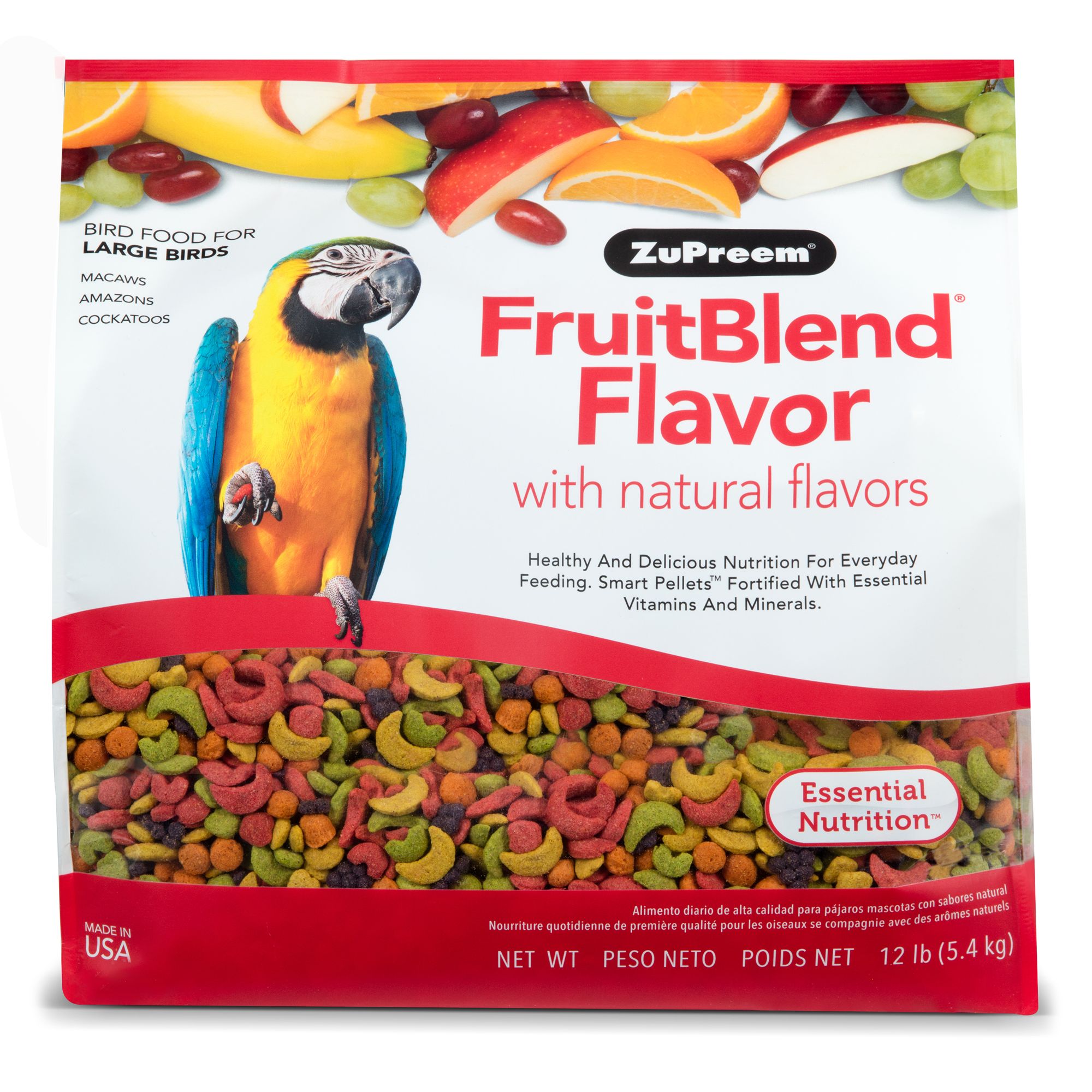 ZuPreem FruitBlend Large Bird Food bird Pet Bird Food PetSmart