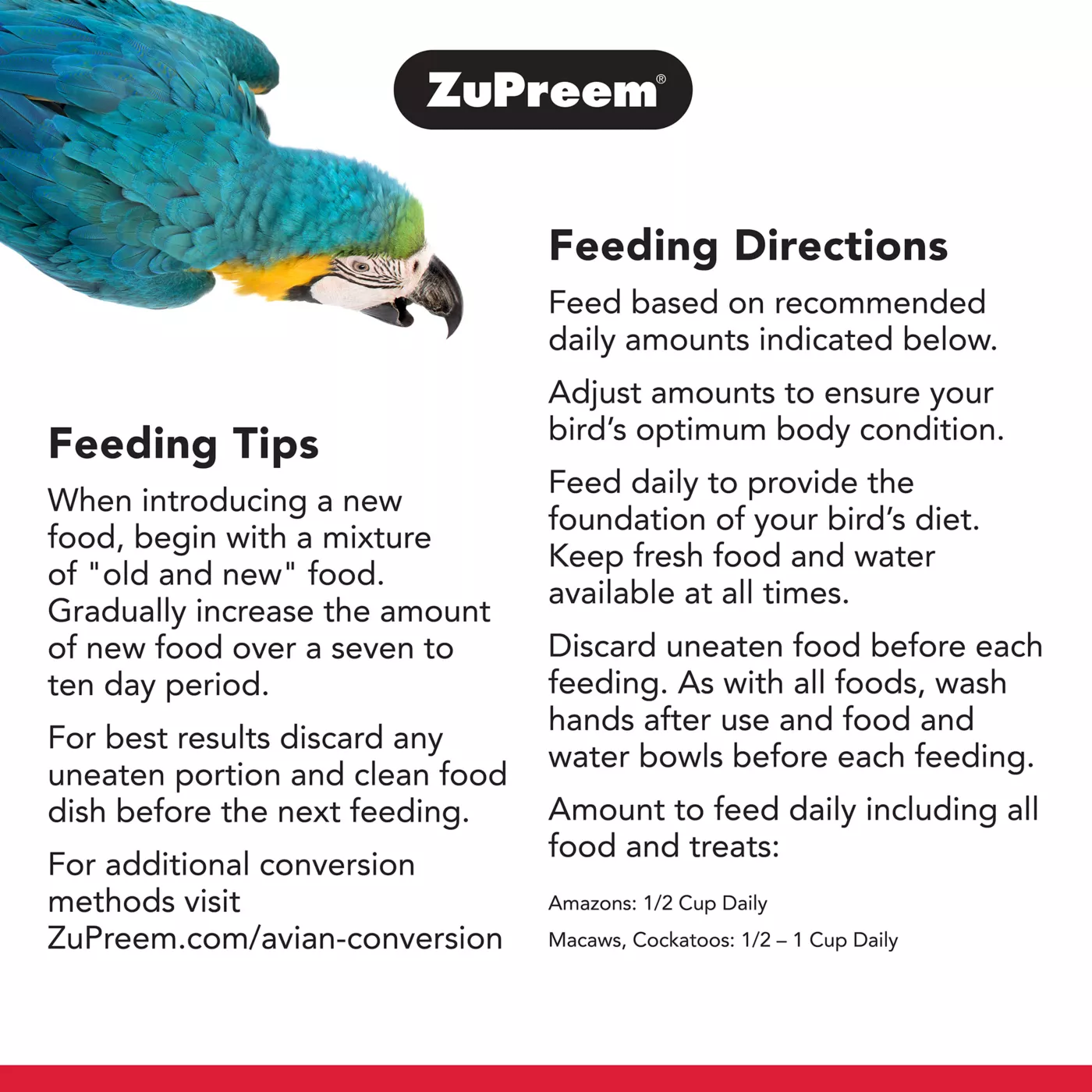 Product ZuPreem® FruitBlend Large Bird Food