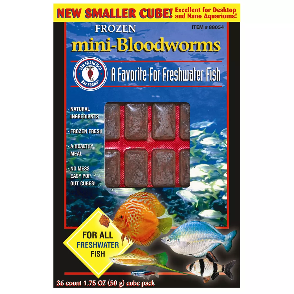 San Francisco Bay Brand® Sally's Frozen mini-Bloodworms&trade; Fish Food