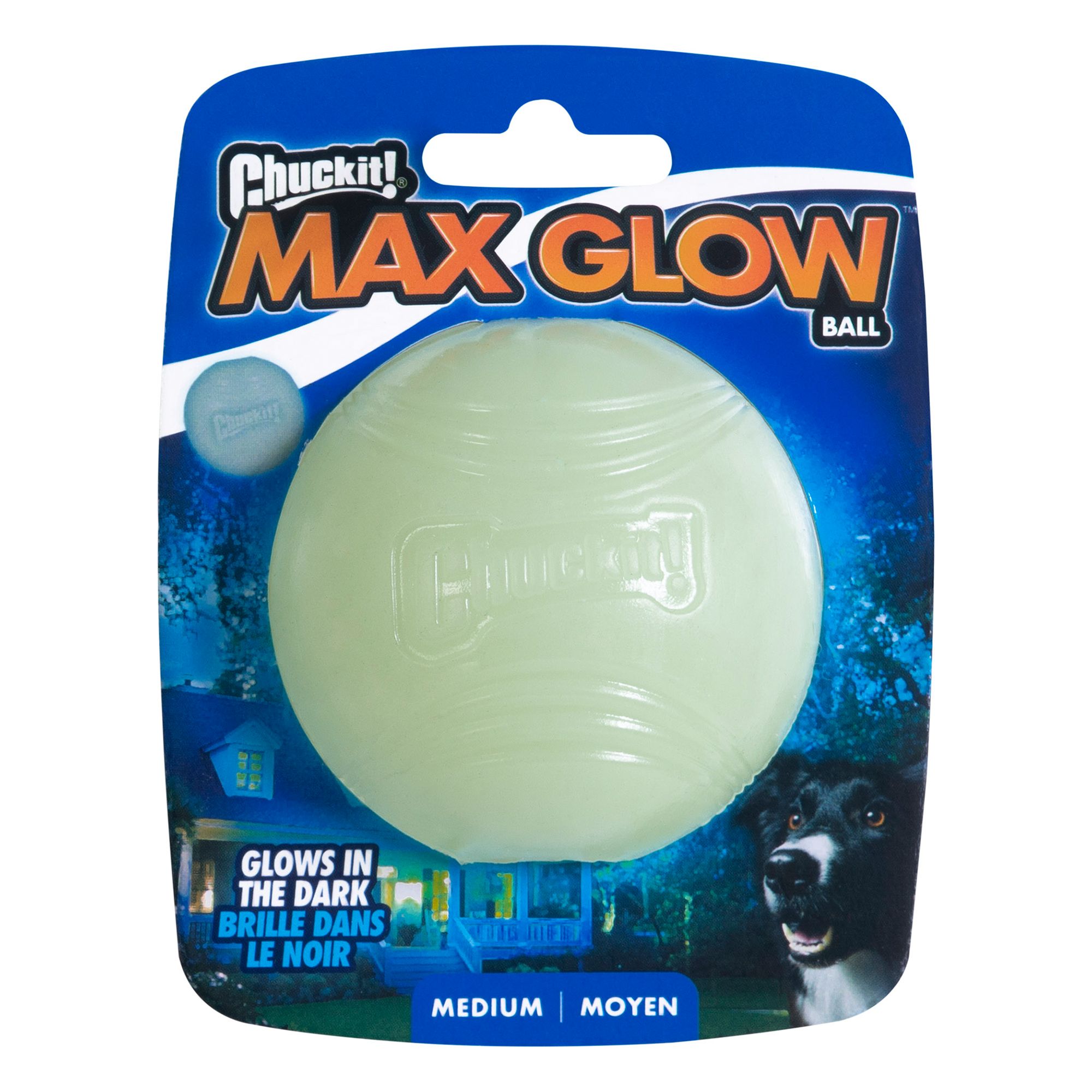 glow in the dark dog ball