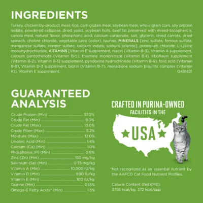 Product Purina ONE® +Plus Indoor Advantage Adult Cat Dry Food - Turkey, Natural, High-Protein