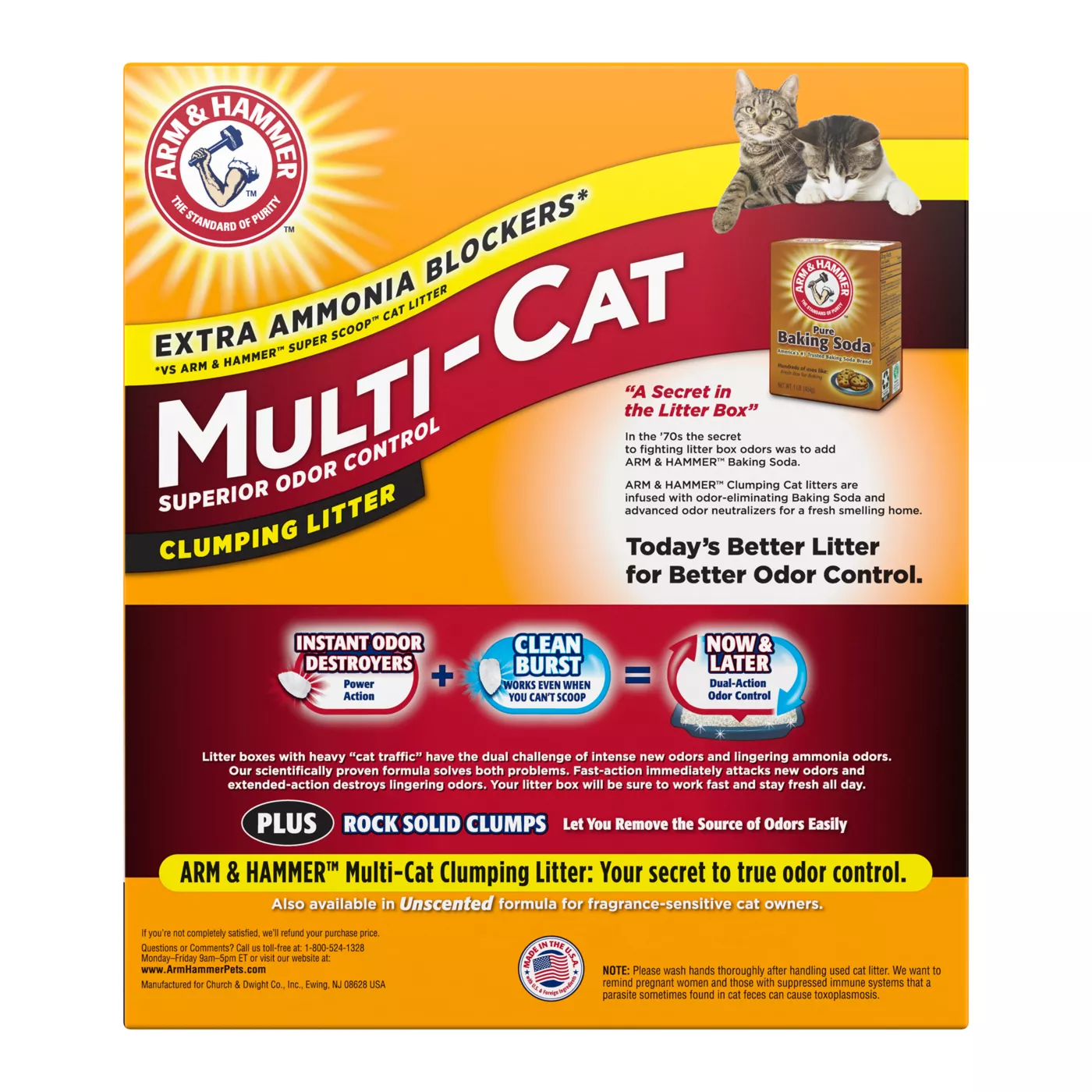 Arm Hammer Clumping Multi Cat Clay Cat Litter