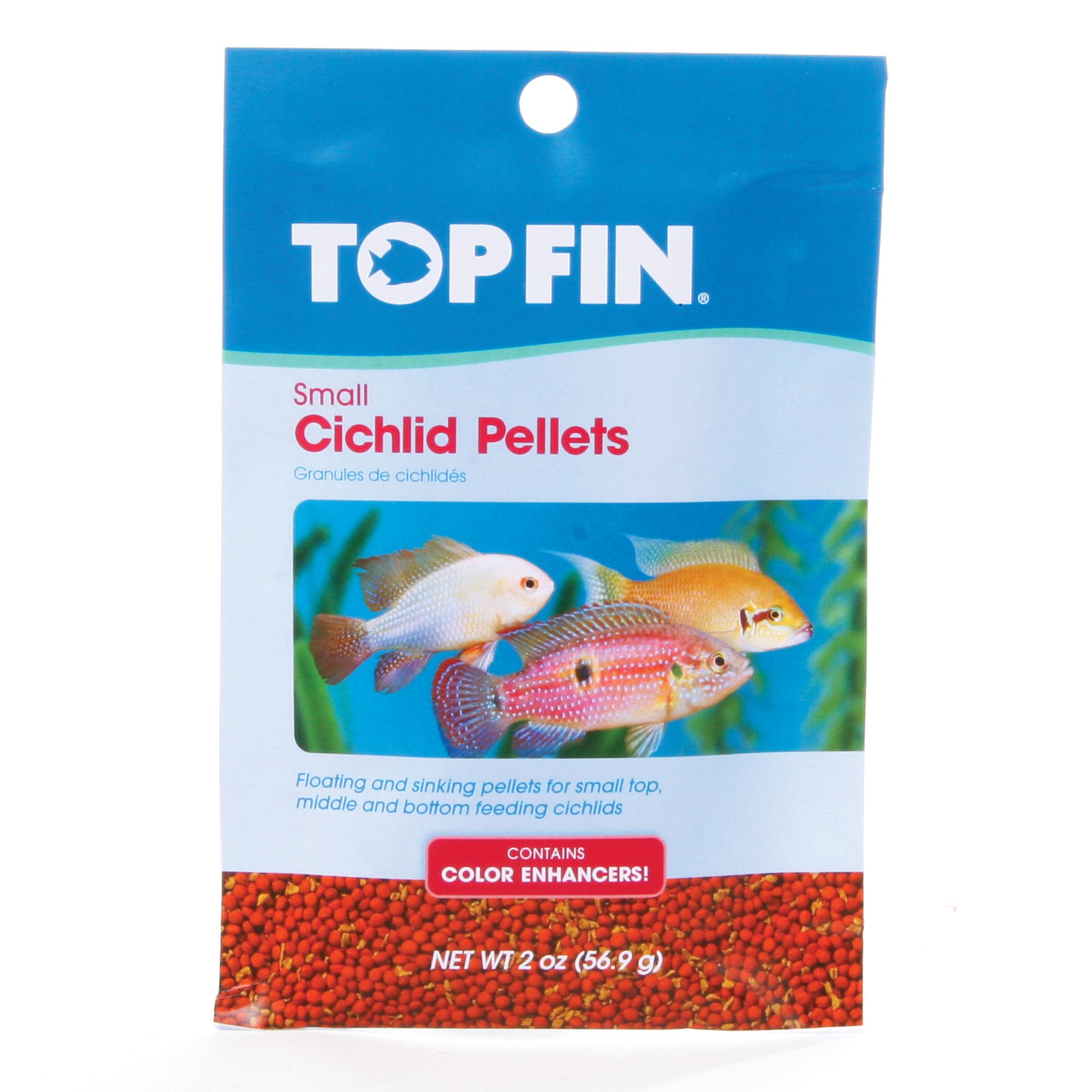 Top Fin® Cichlid Color Enhancing Small Pellets Fish Food fish Food