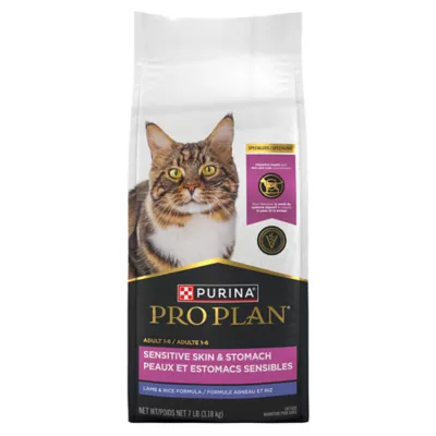 Product Purina® Pro Plan Sensitive Skin & Stomach Adult Dry Cat Food - Lamb & Rice, With Probiotics